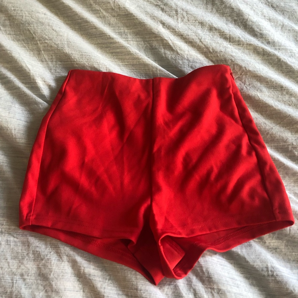 Red shorts